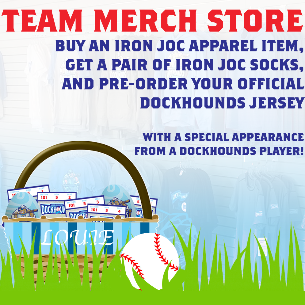 The DockHounds team merchandise store has some great finds!