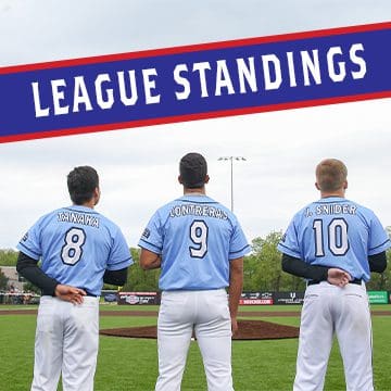 AA Baseball League Standings