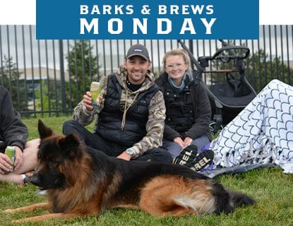 Barks and Brews Mondays, part of our weekly promotions schedule