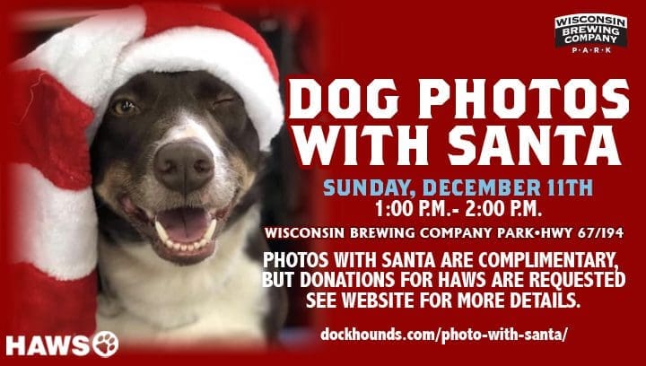 Dog photos with Santa December 11th