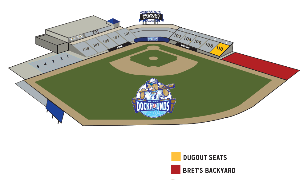 TailWaggers Seating Chart at WBC Park