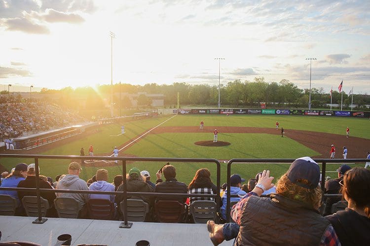 gorgeous view from the club level at WBC Park in Oconomowoc, WI