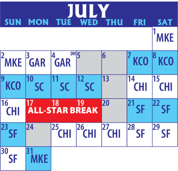 Schedule Lake Country DockHounds