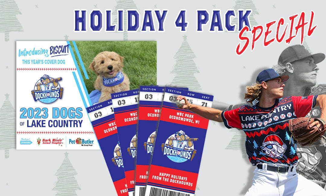 Holiday 4 packs from the Lake Country DockHounds