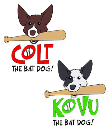 Colt and Kovu Bat Dog Days