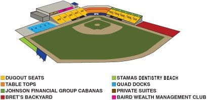 WBC Park 2023 seating map