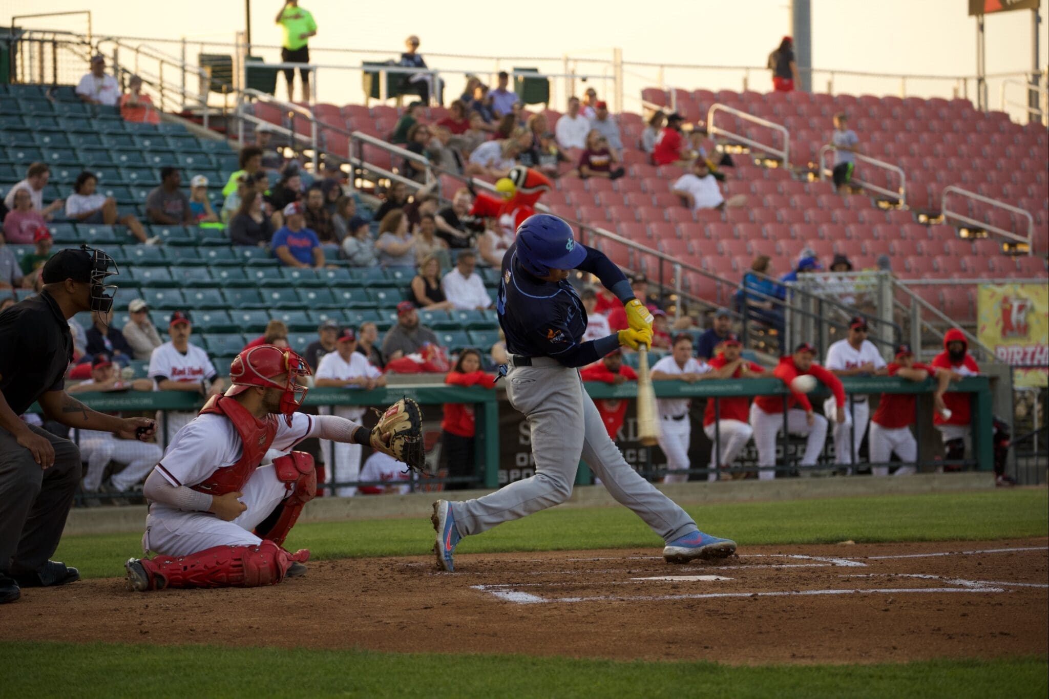 Marcus Chiu swinging for the fences