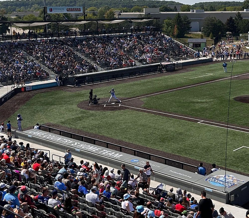 Dugout seating at WBC Park