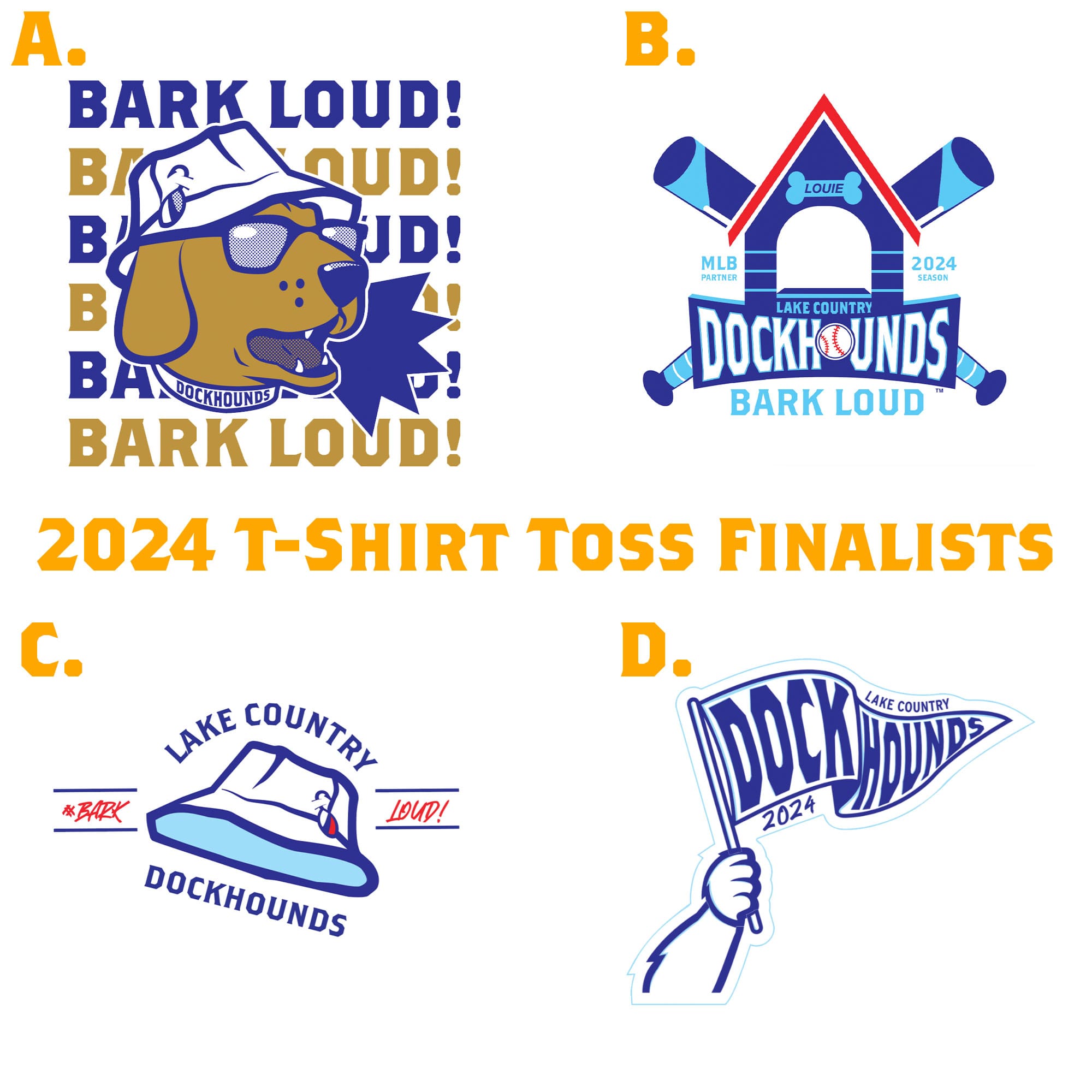 2024 T-shirt Toss Design Finalists
