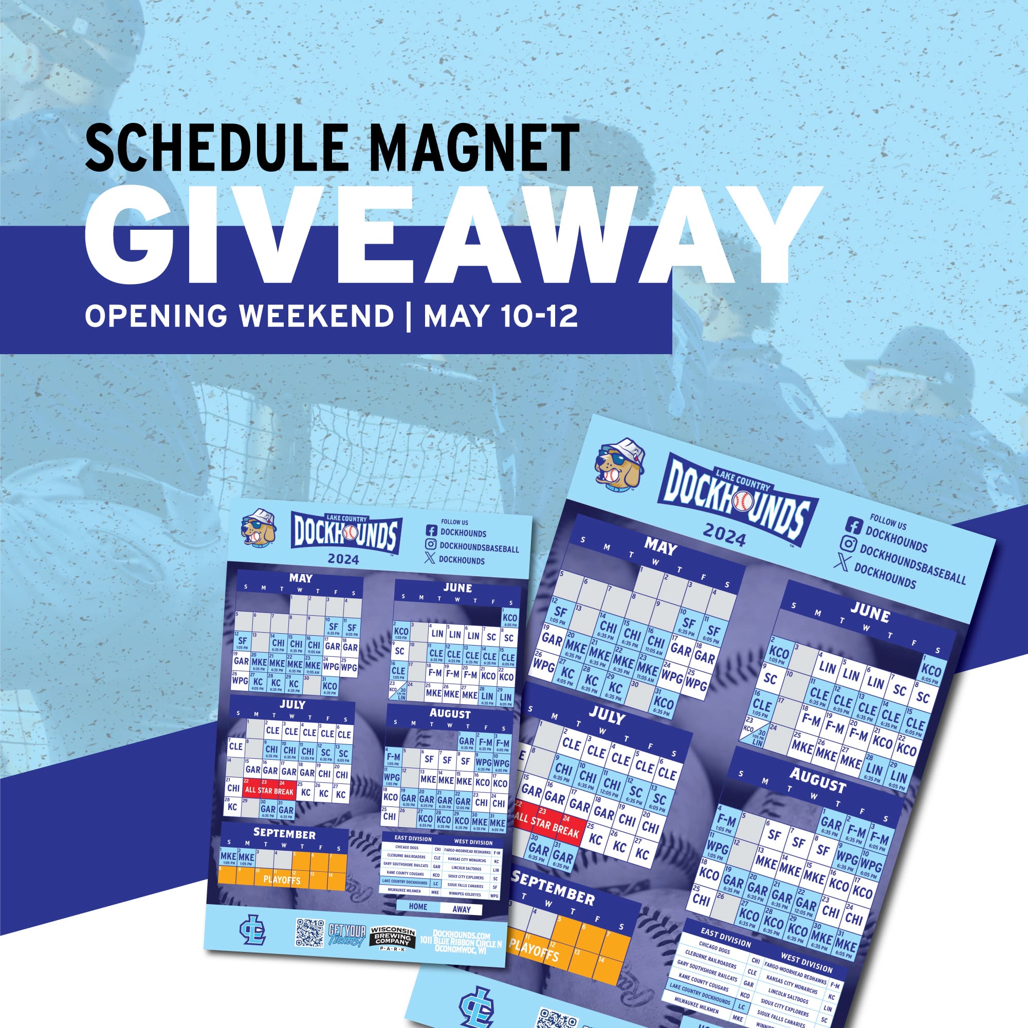 2024 Schedule magnet give away