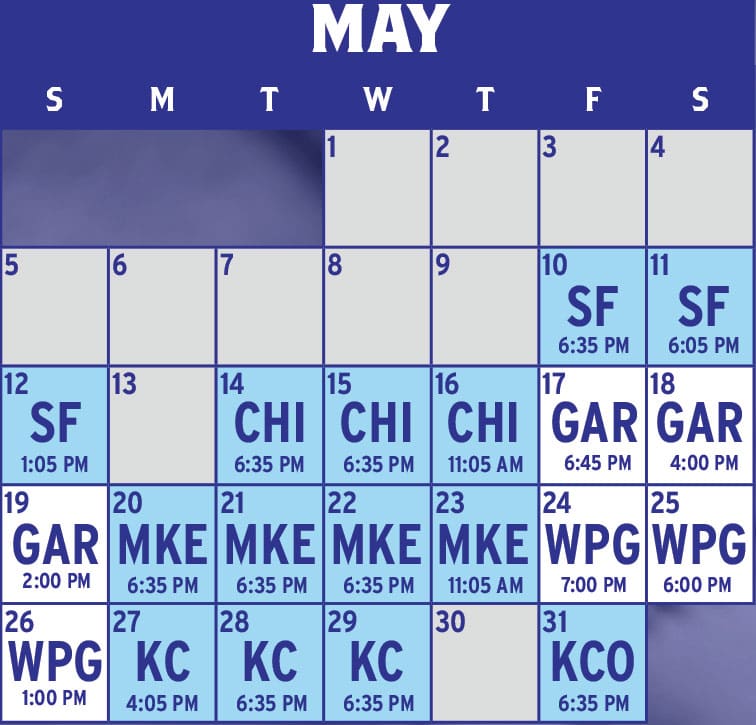 May 2024 Schedule