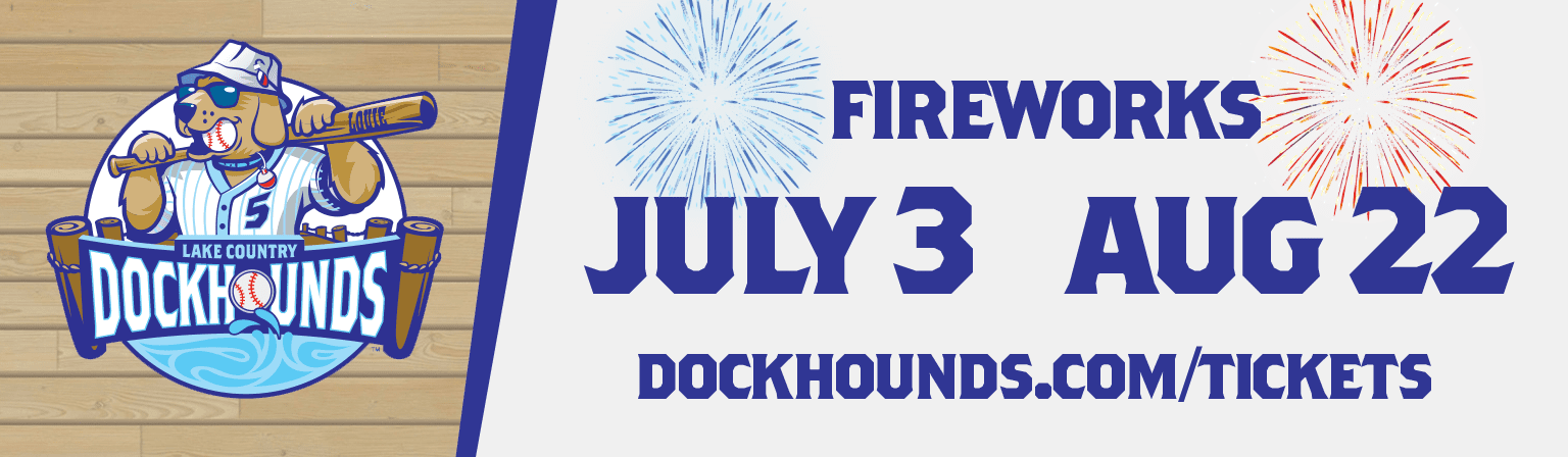 Fireworks postgame on July 3 and August 22
