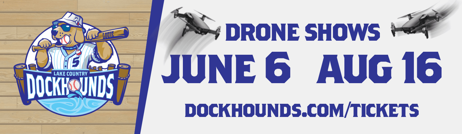 Postgame Drone Shows June 6 and August 16