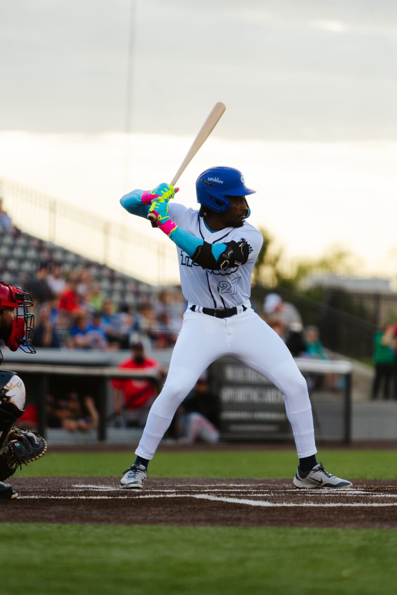 Daunte Stuart at the plate