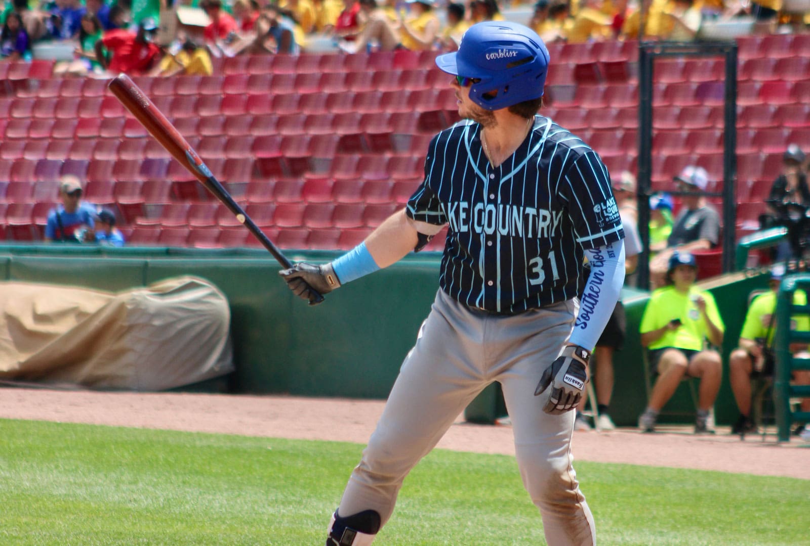 Hayden Dunhurst at bat