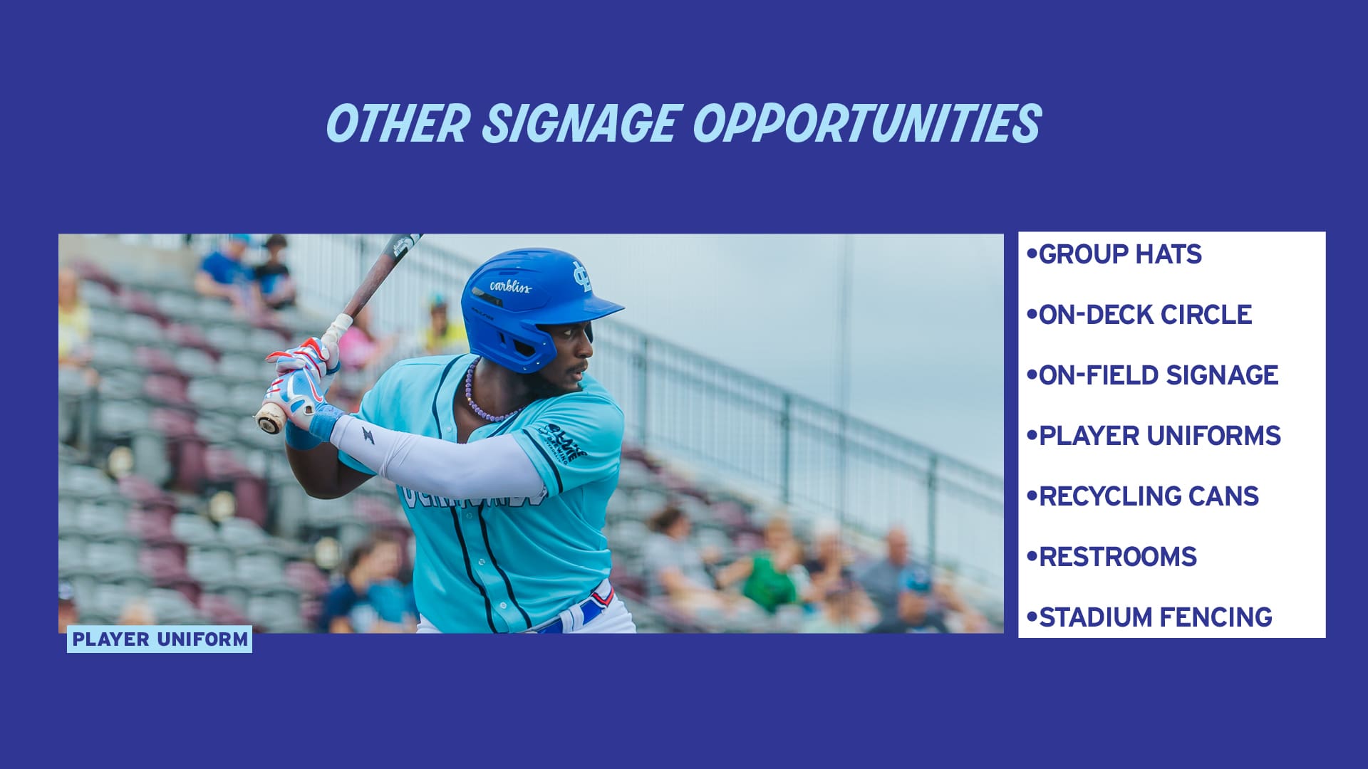 signage opportunities at WBC Park