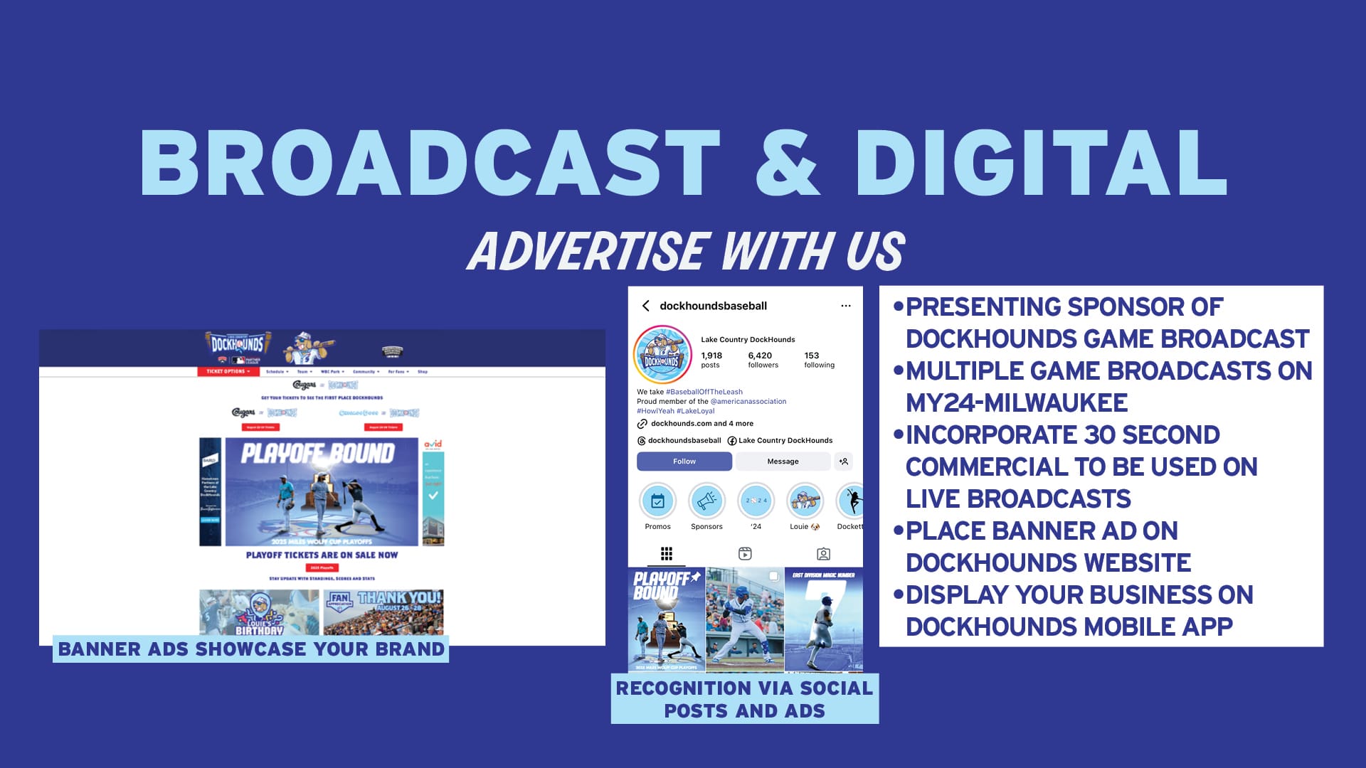 Advertise on digital and broadcasting channels