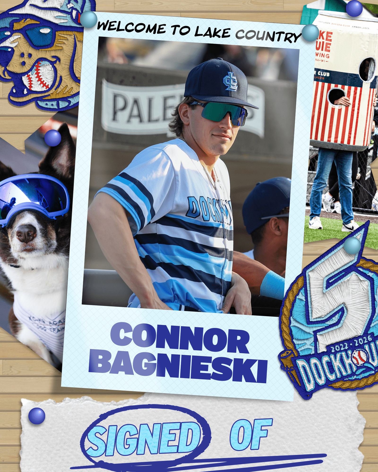 Connor Bagnieski joins the DockHounds for the 2026 season