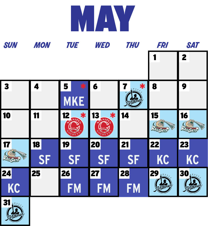 May 2026 Schedule