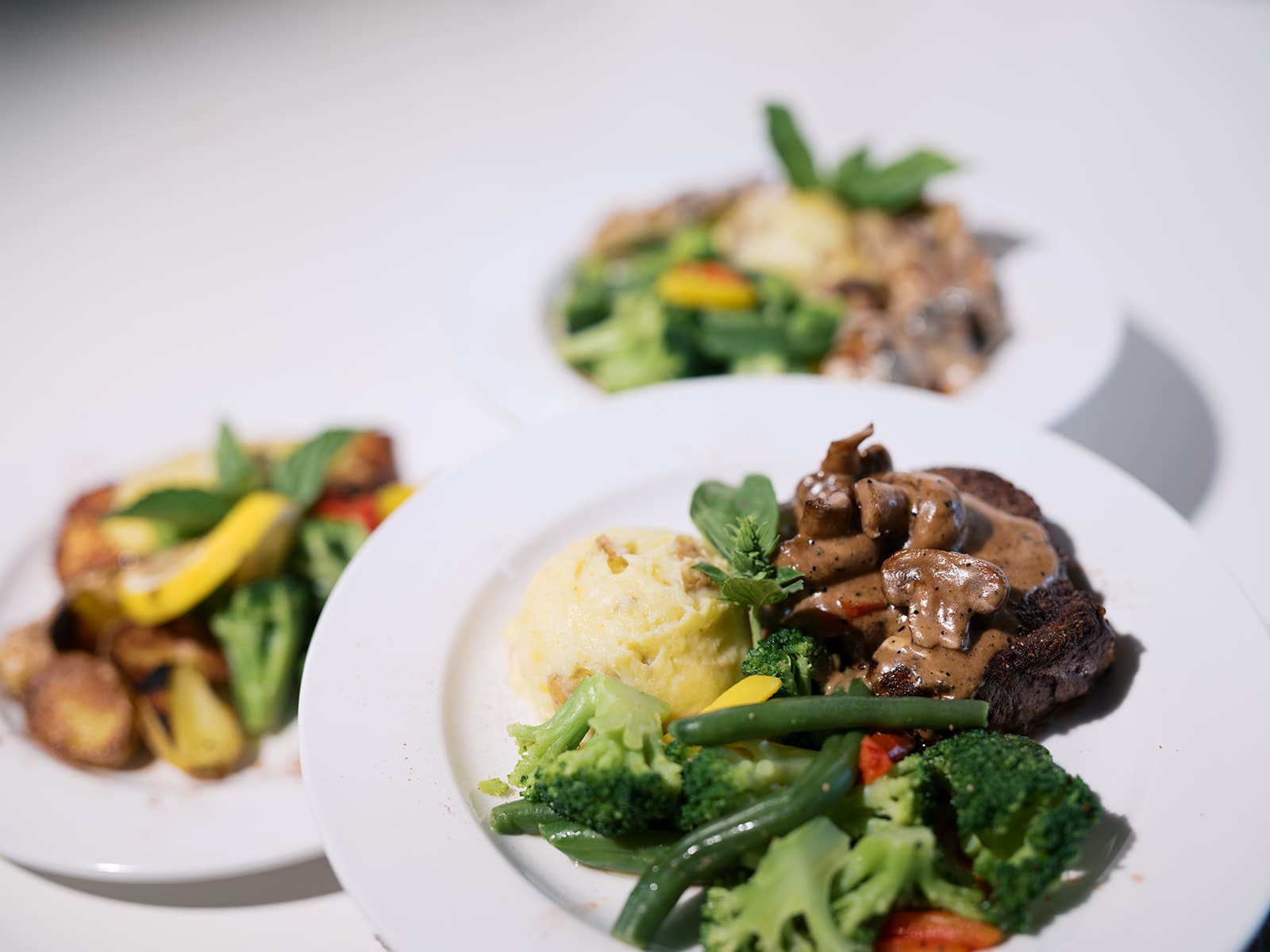 Plated dinners made fresh by our in house culinary team