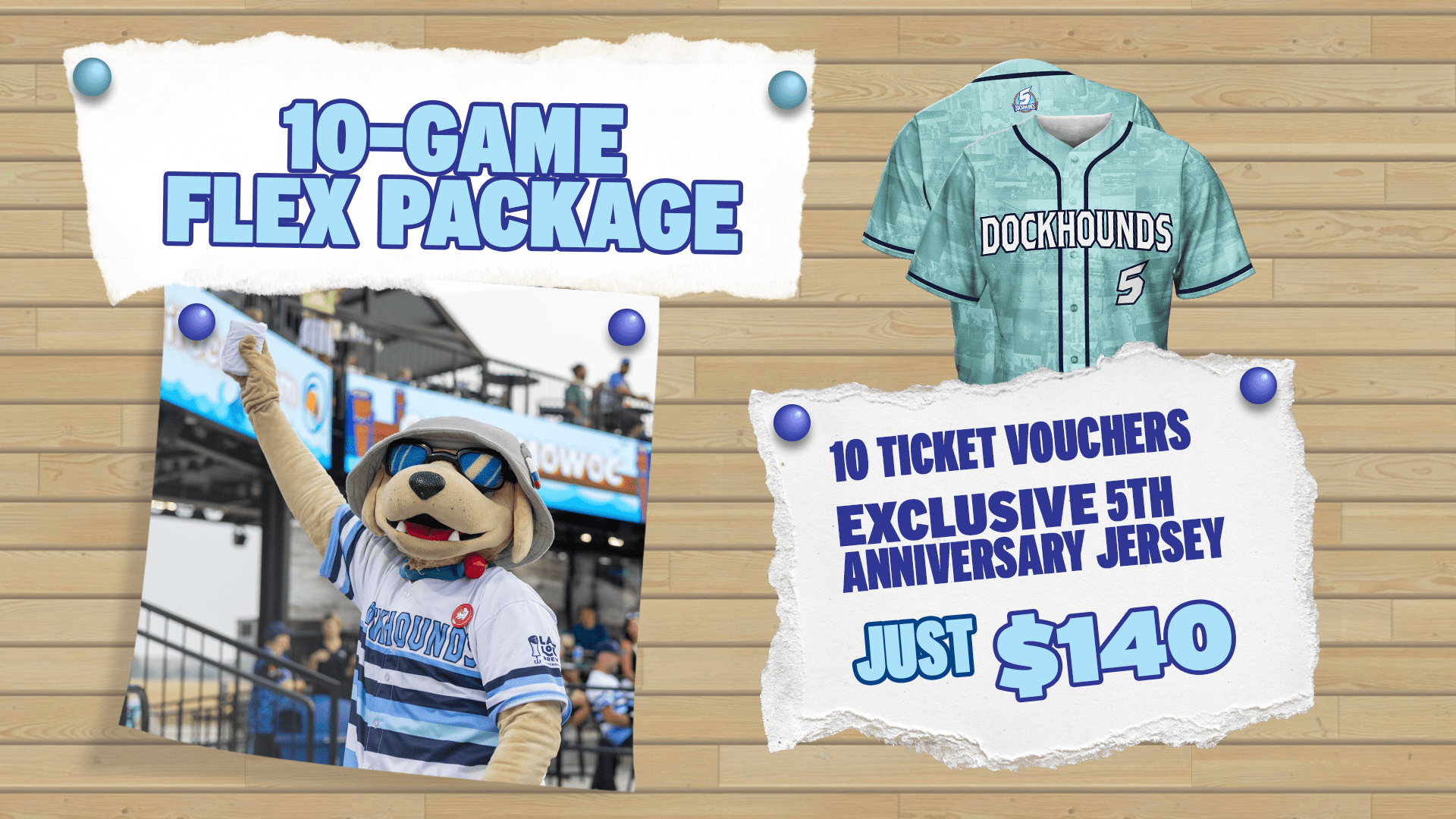 Flexible 10-game package, new for 2026