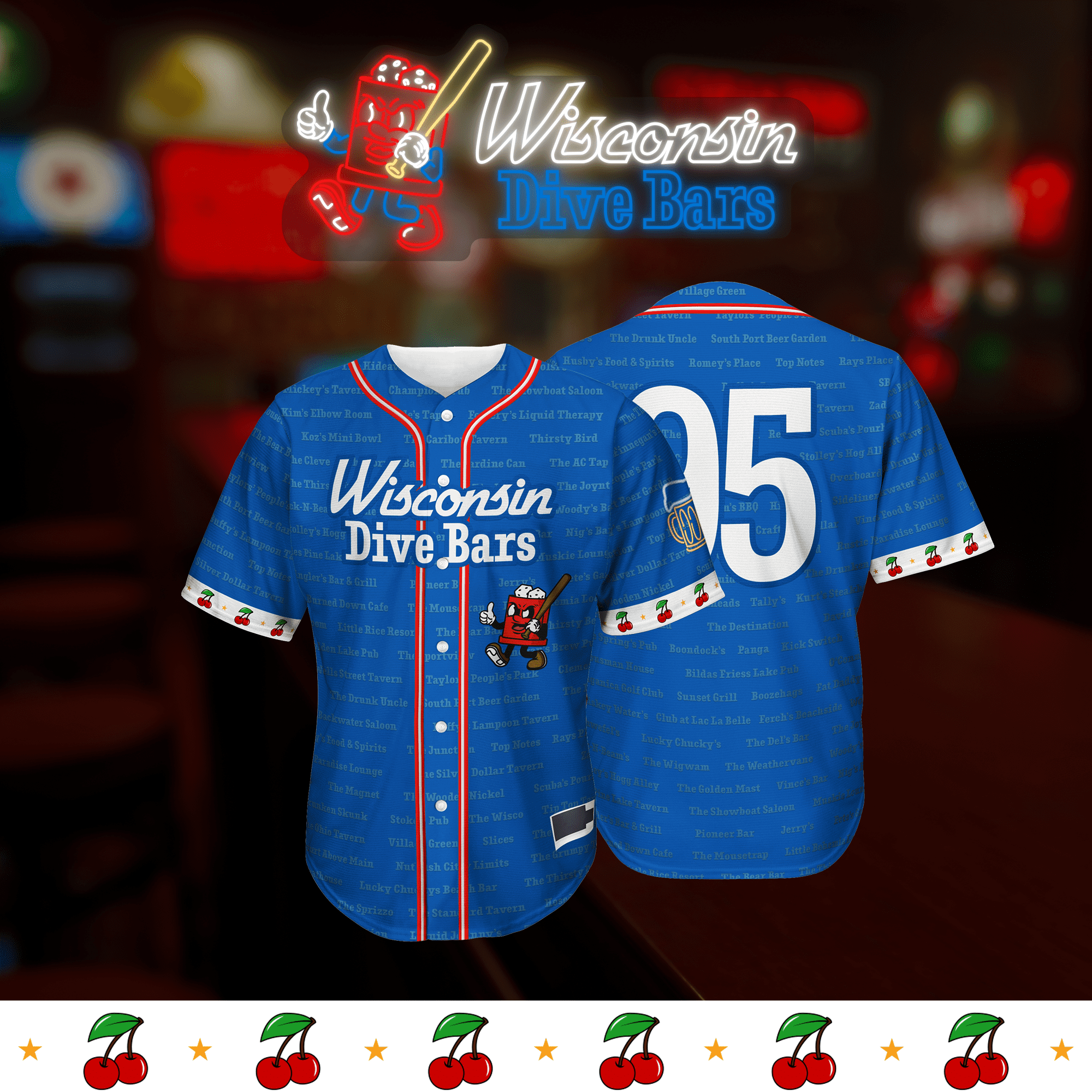 Wisconsin Dive Bars Jerseys