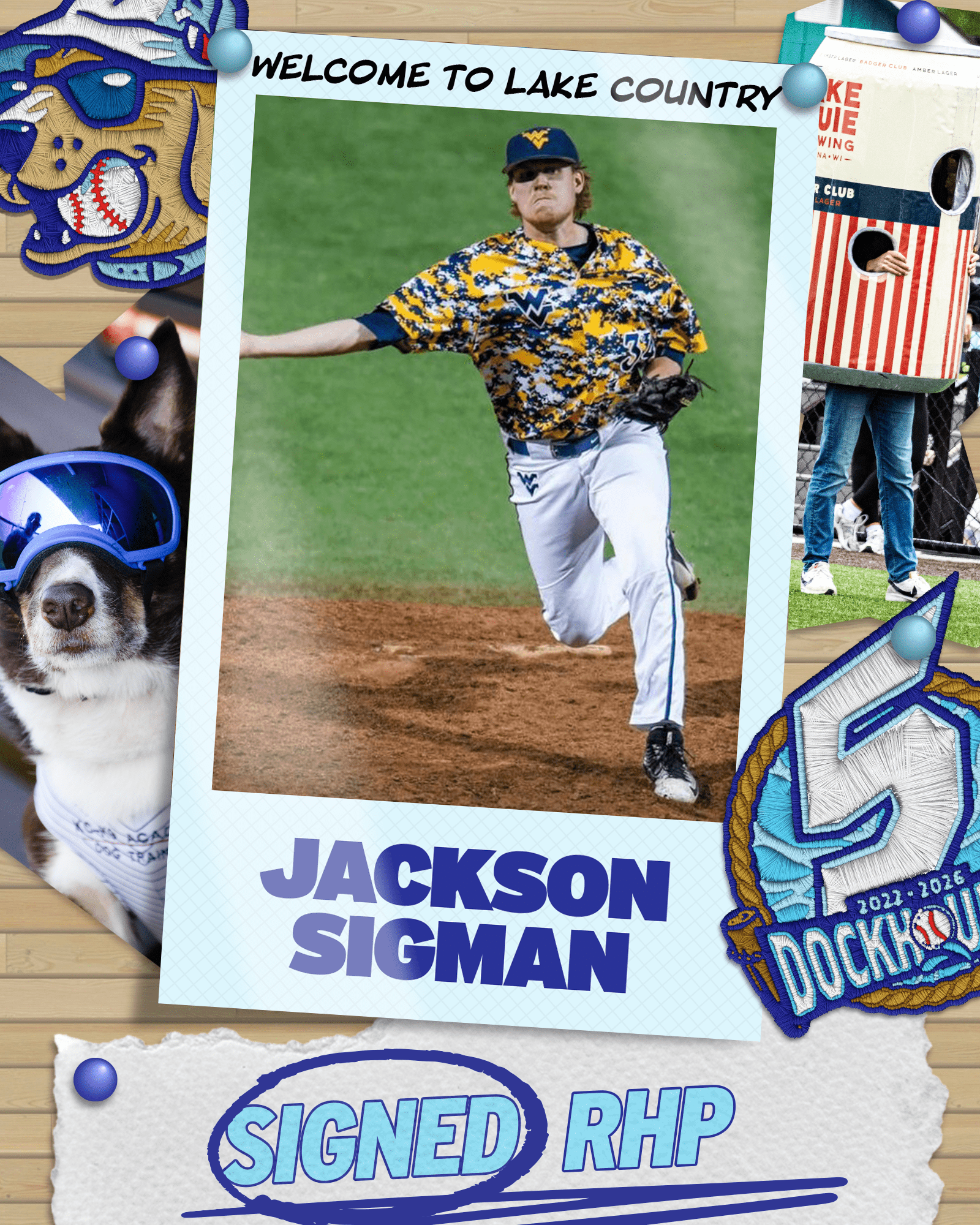 Jackson Sigman, pitcher for the 2026 DockHounds
