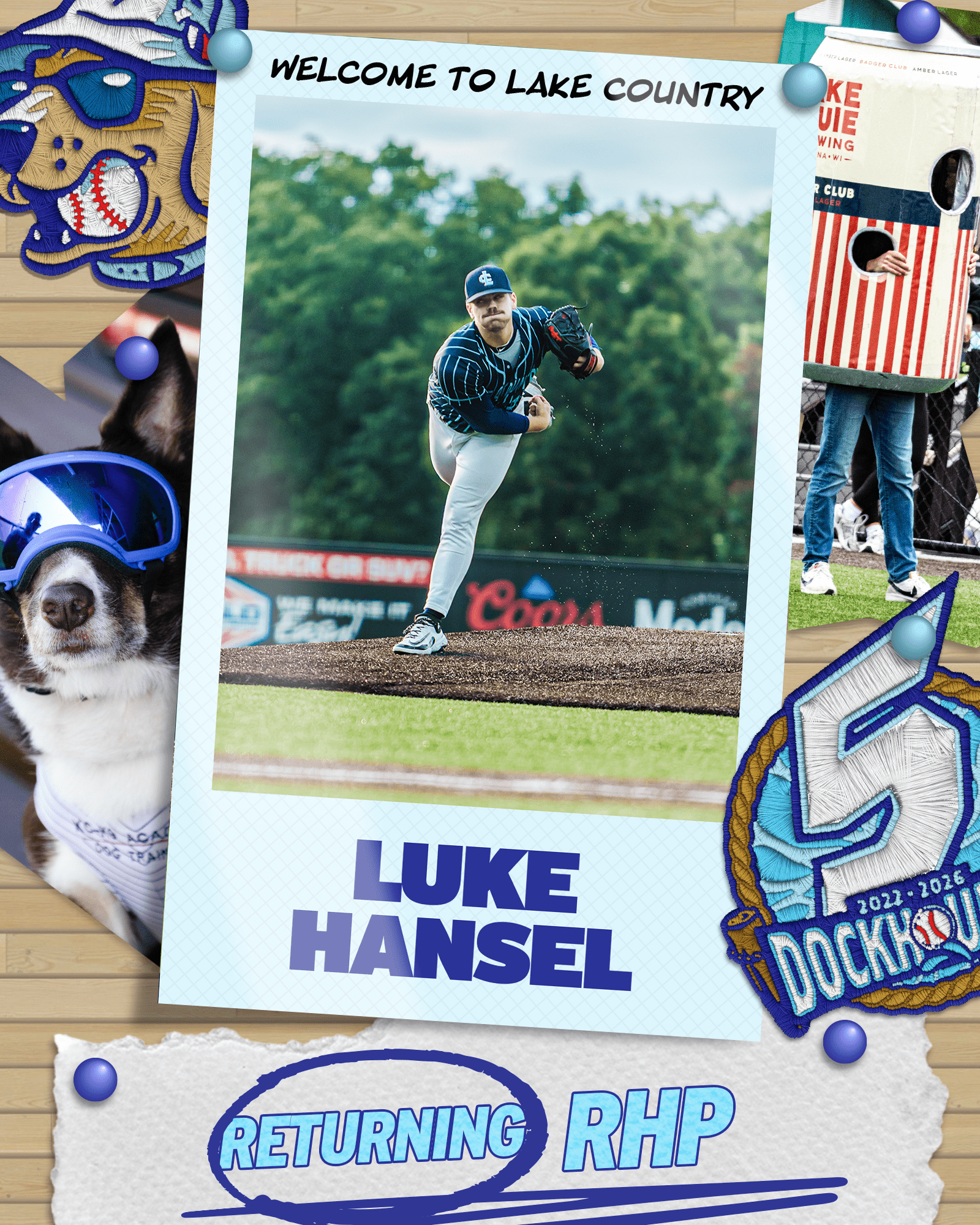 Luke Hansel returns to the DockHounds for the 26 season